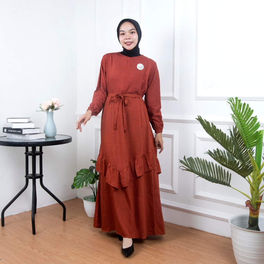ZASKIYA- Dress FATIMA Wanita Muslim