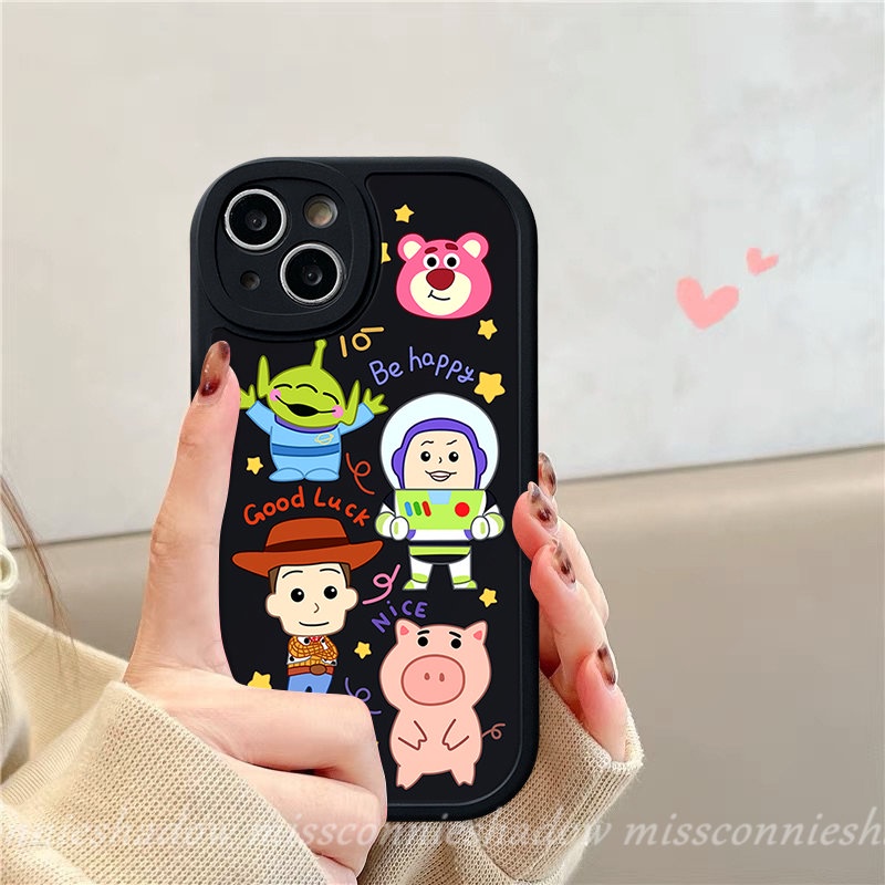 Kartun Toy Story Alien Buzz Lightyear Case Untuk Infinix Hot 10 Lite 10T 11 10s 11s Note8Panas 10s 11s 10 11 10T 9main Cerdas6 5lembut Tpu Babi Lucu Strawberry Bear Manyo Penutup Belakang