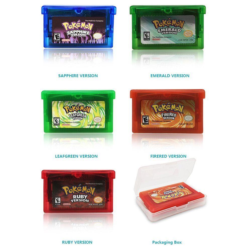 Needway  Kartu Game Pokemon Kartu Video Game Kartu Koleksi Anak GBA Video Game Bahasa Inggris Klasik Game Warna Warni GBA SP Video Game