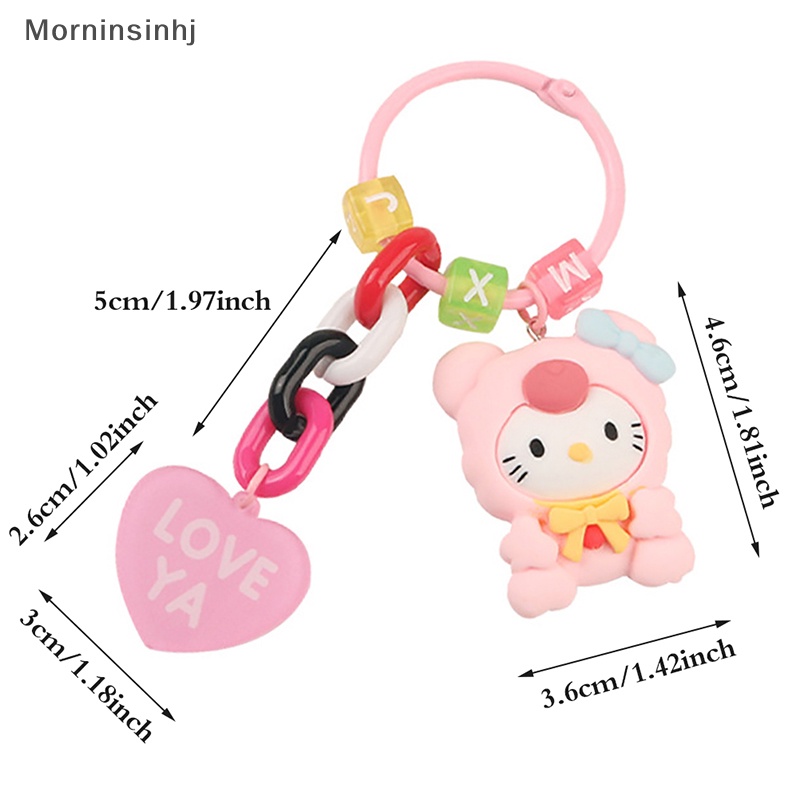 Mornin Hello Kittys Sanrio Gantungan Kunci Kawaii Anime My Melody Cinnamoroll Kartun Siswa Tas Boneka Liontin Aksesori Dekorasi Mainan Anak Perempuan id