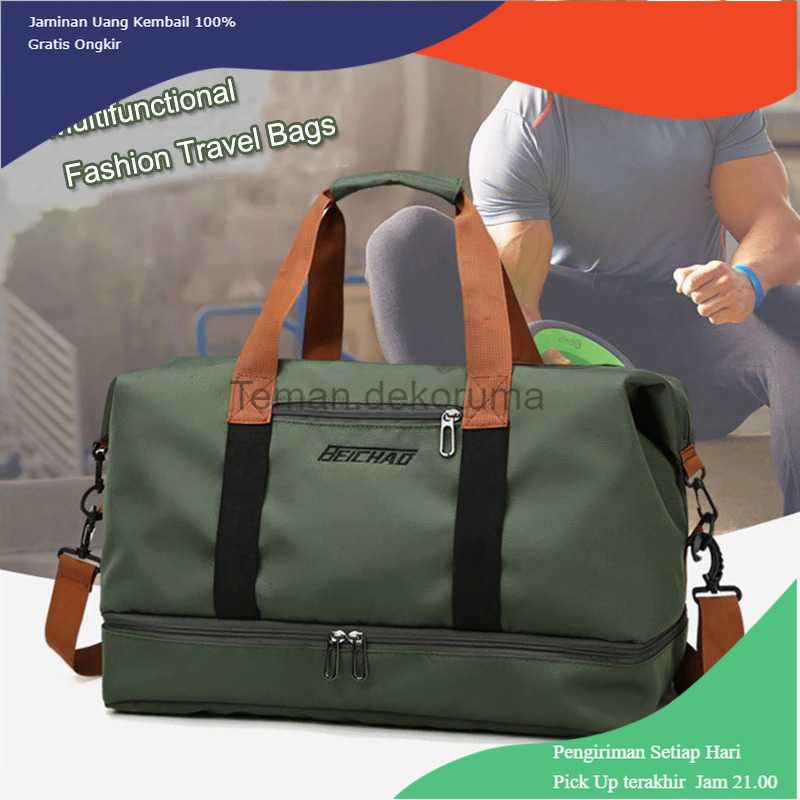 TD - TRV BEICHAO Tas Duffel Jinjing Wanita Fitness Gym Travel Bag - HE-042