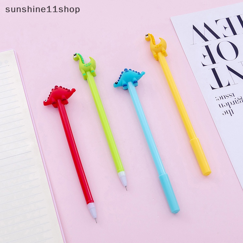 Sho 1PCS 0.5mm Kreatif Lucu Dinosaurus Gel Pena Siswa Sig Kreatif Alat Tulis Perlengkapan Sekolah N