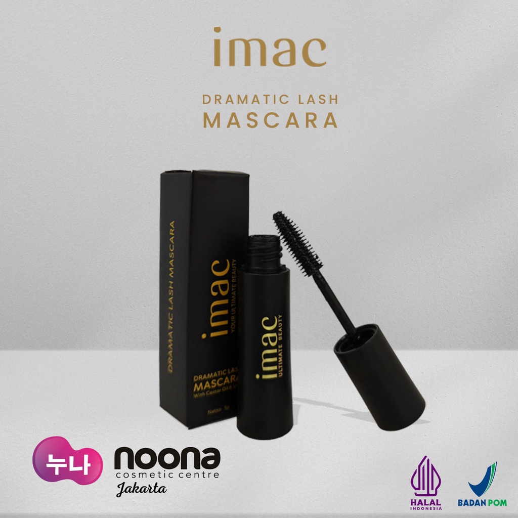 IMAC DRAMATIC LASH MASCARA CASTOR OIL &amp; VIT E WATERPROOF