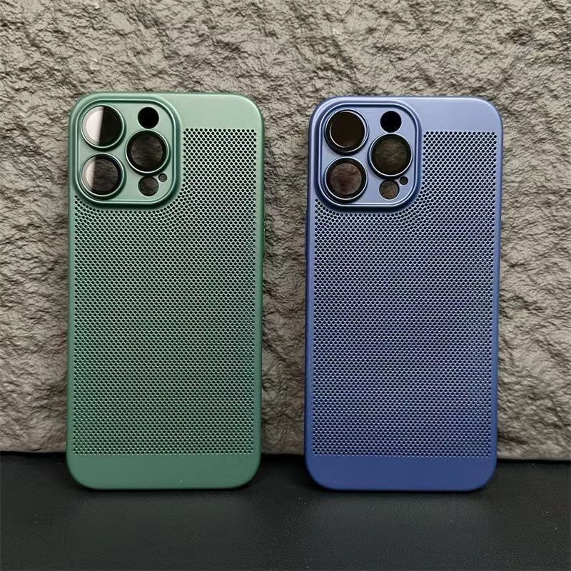 Matte heat-dissipating iphone casing (for iphone 14 13 12 11 Pro Max 14Plus 7 8 XR X XS MAX) drop-resistant matte iphone case with camera protection