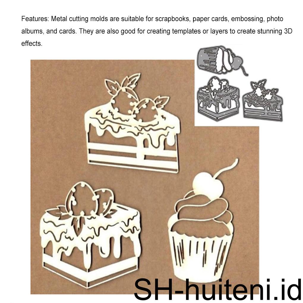 Metal Cutting Dies Embos Stensil Tahan Aus Lucu Indah Scrapbooking Album Foto Hias Tahan Air Cetakan Kue