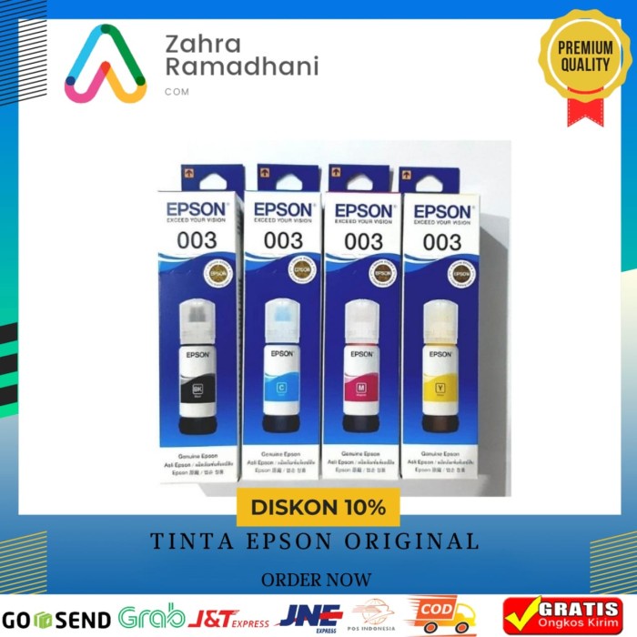 Tinta epson 003 original satu set
