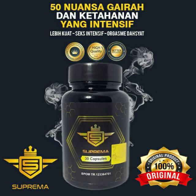 ORIGINAL 100% OBAT PEMBESAR KELAMIN PRIA SUPREMA Asli 100% Original OBAT KUAT PRIA TAHAN LAMA HERBAL