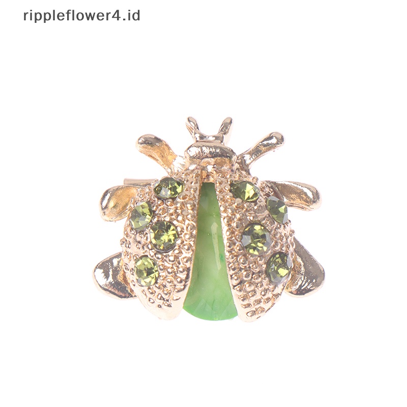 {rippleflower4.id} Fashion Lucu Serangga Bros Lencana Pin Hewan Pesta Santai Setelan Korsase Hadiah~