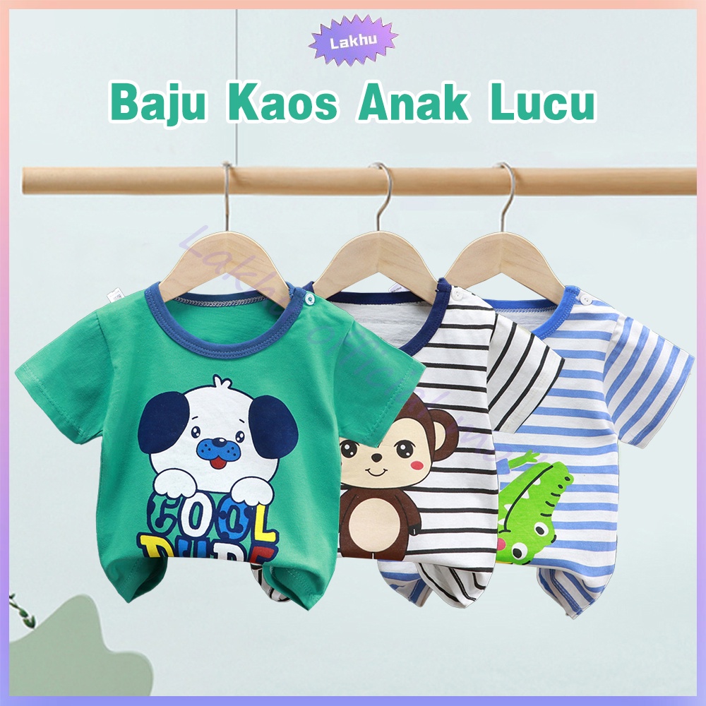 Lakhu Kaos Anak/ Kaos Anak Perempuan/ Kaos Anak Laki Laki/ Atasan Anak