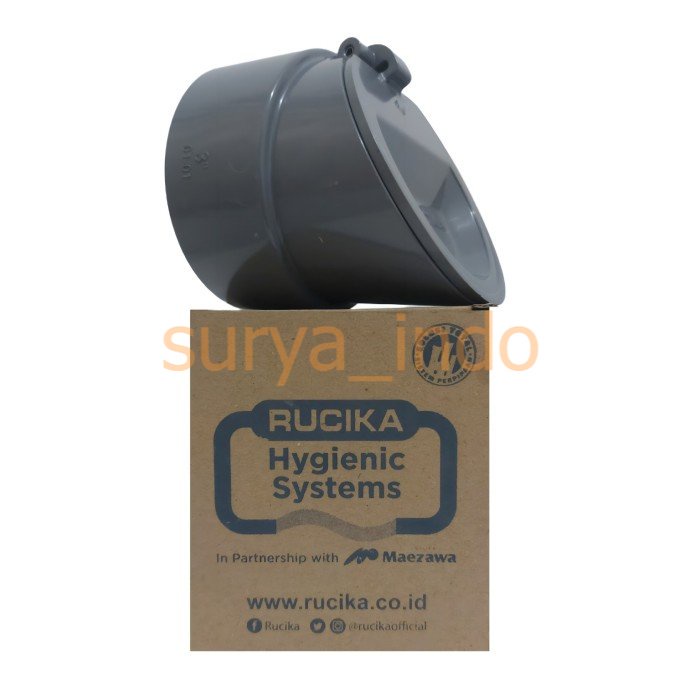 TUTUP PEMBUANGAN PIPA 4&quot; RUCIKA ANTI BAU TIKUS FITTING BACKFLOW VALVE