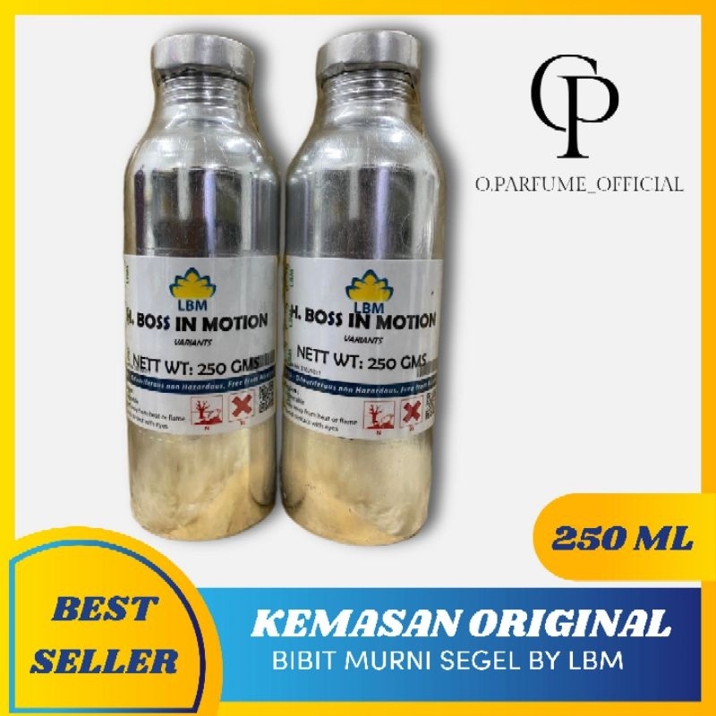Bibit parfum refill HUGO BOSS IN MOTION / Kemasan Alumunium Segel 250ML by LBM  / Parfum Pria / Parf