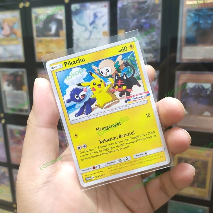 pikachu  indomaret permulaan pertama TCG indonesia pokemon ORI
