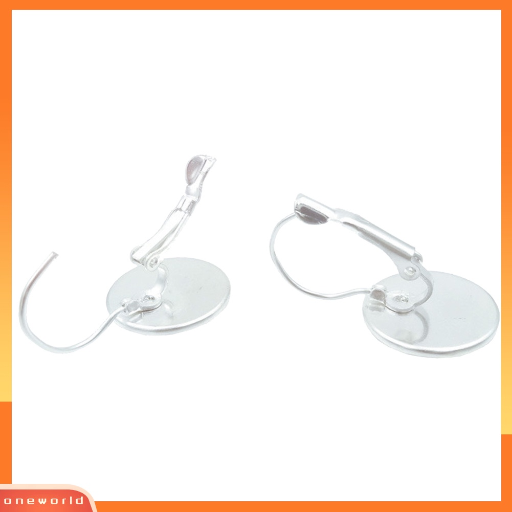 [WOD] Kaca Bulat Antik Cabochon Kupu-Kupu Leverback Anting Wanita Perhiasan Hadiah