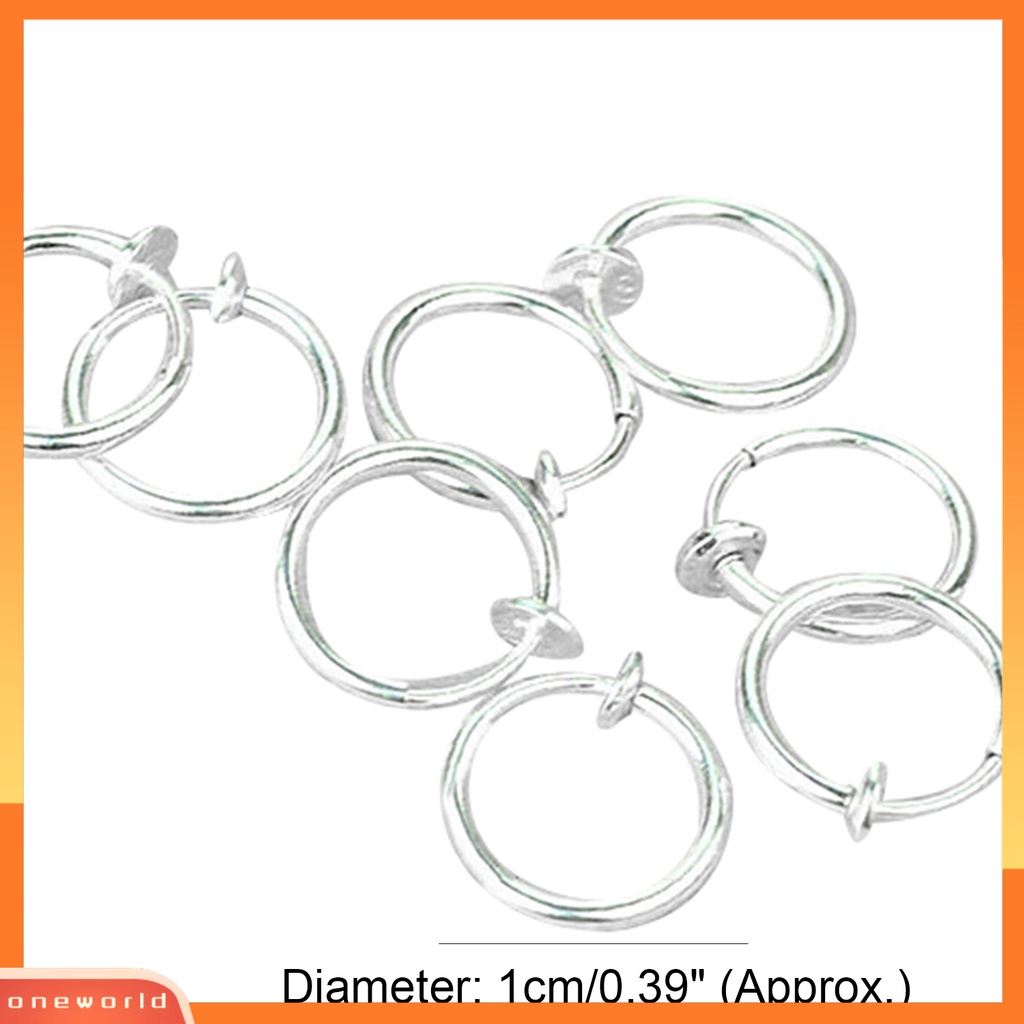 [WOD] 8pcs Cincin Hidung Hoop Ring Hidung Non Piercing Ramah Kulit Untuk Pria