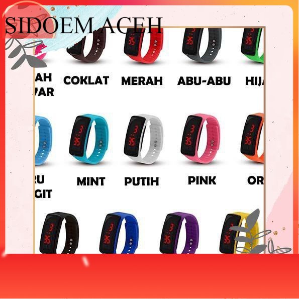 (SDM 50GRAM) JAM TANGAN LED