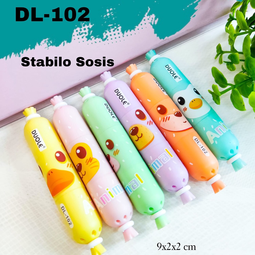 

SOS Highlighter Pen Set 6 Tipe C/Fluorescent Pen/Stabilo