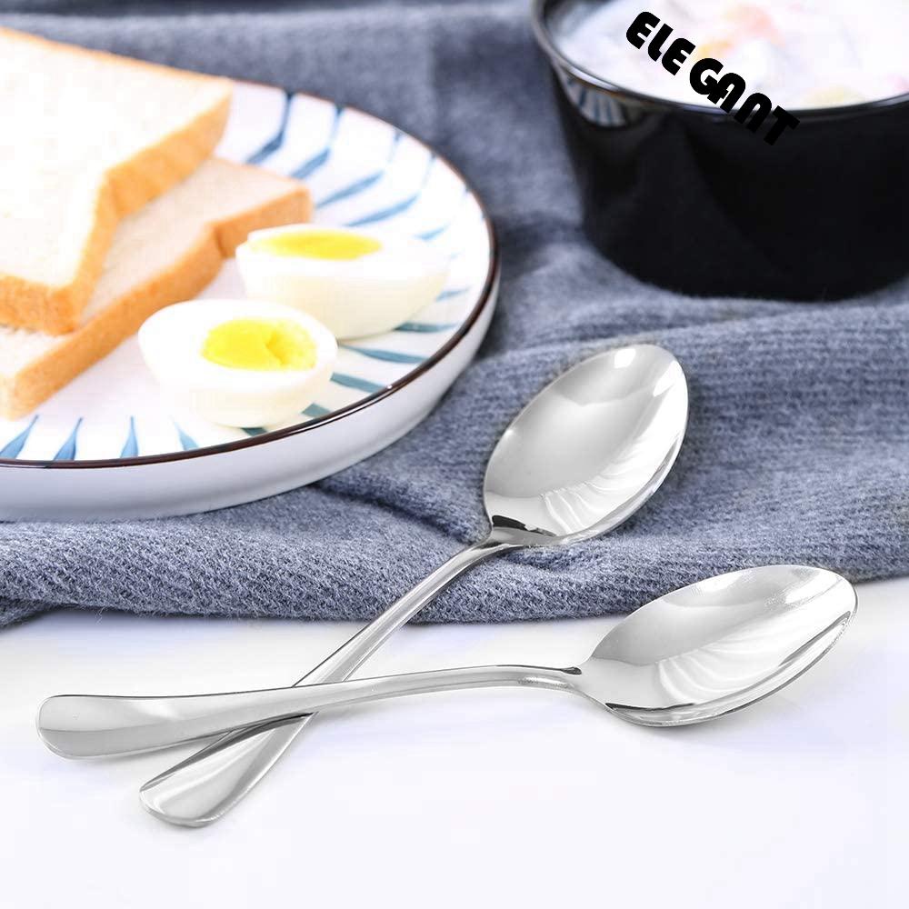 [Elegan] Sendok Garam 12Pcs Untuk Rumah Restoran Madu Mixing Dessert Coffee Scoop