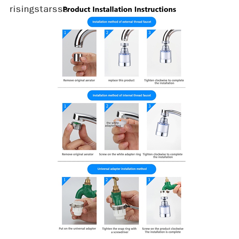 Rsid Span-new Keran Air Dapur Keran Bertekanan Bubbler Filter Penyaringan Air Purifier Jelly