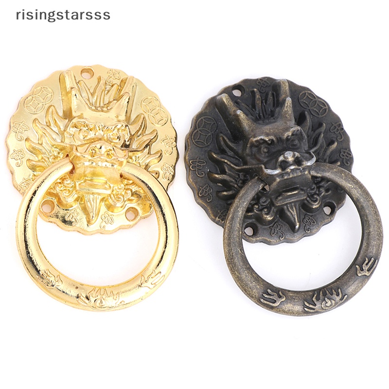 Rsid Span-new 10Pcs Vintage Dragon Head Furniture Pintu Tarikan Gagang Knob Lemari Cincin Handle Jelly