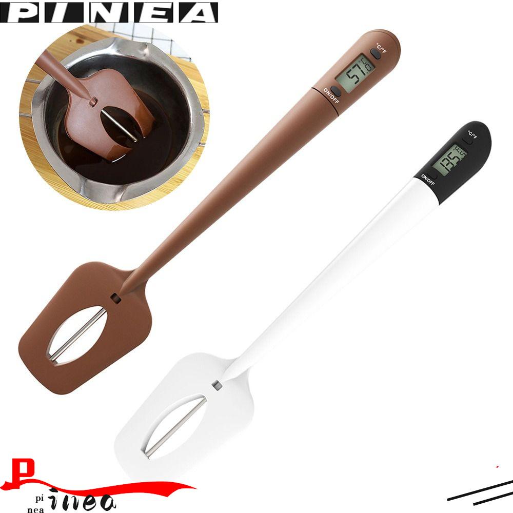 Termometer Spatula Digital Nanas Profesional Display LCD Alat Dapur Kue Baking Stiring Scraper