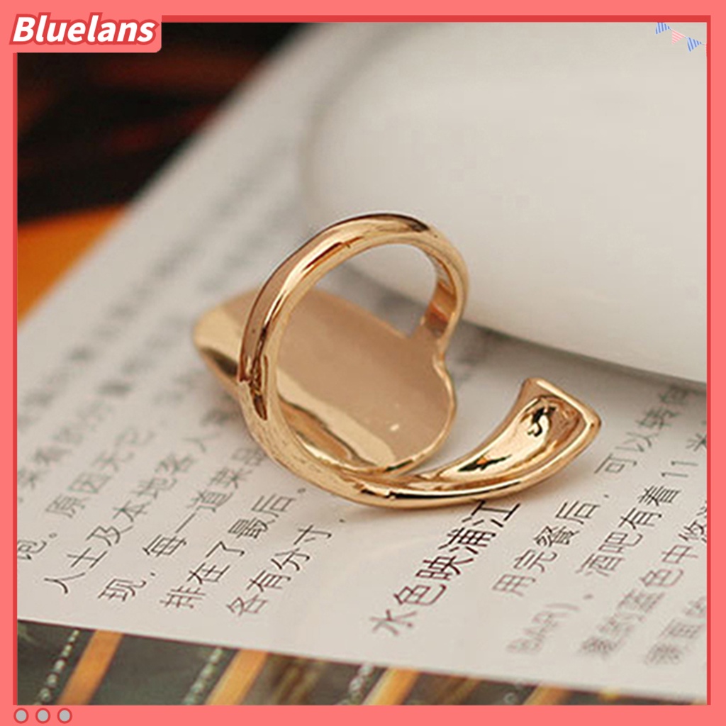 [BLS] 1pc Cincin Kuku Jari Poles Berlian Imitasi Alloy Alloy Finger Nails Ring Untuk Pesta