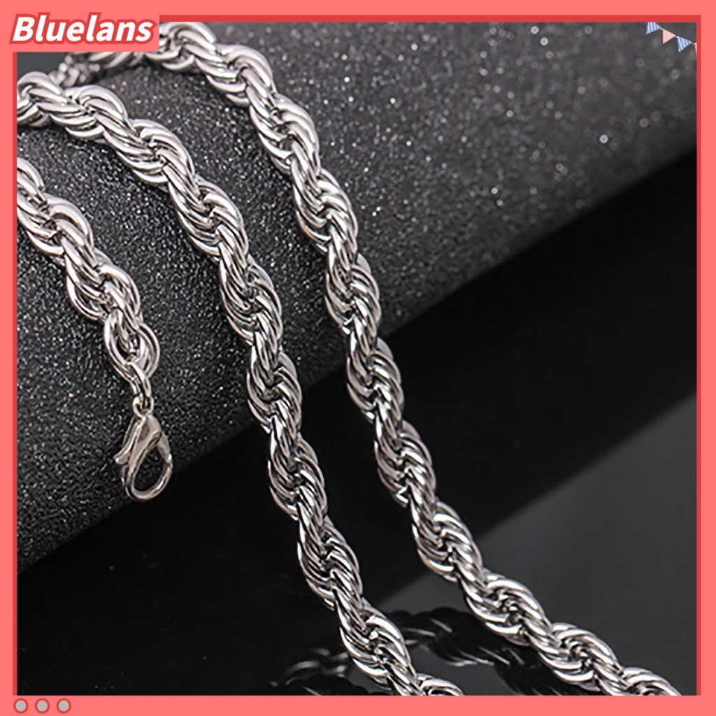 [BLS] Neck Wear Kalung Pria Gaya Colorfast Electroplating Multi-size Untuk Hadiah