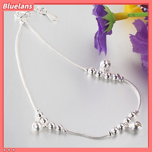 [BLS] Fashion Wanita 3Pcs Lonceng 12manik Rantai Mewah Gelang Kaki Gelang Kaki Pantai