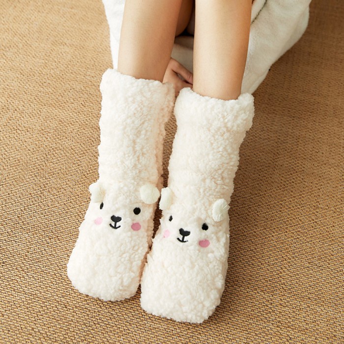 PROMO Kaos Kaki Musim Dingin Wanita : Winter Socks Wol Rajut Cute