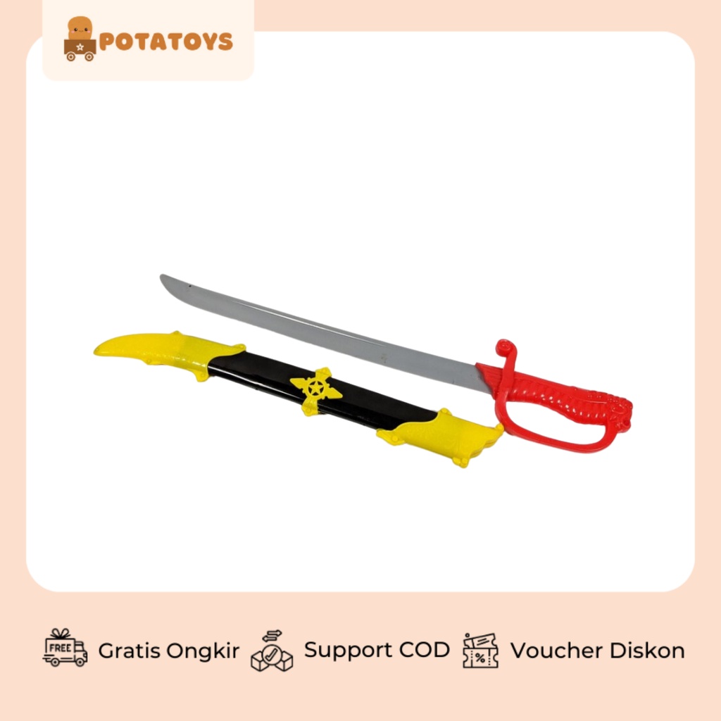 [ Potatoys ] Mainan Pedang Anak / Mainan Pedang - Pedangan / Mainan Pedang Zorro / Pedang Bajak Laut / Pedang Aladin / Samurai