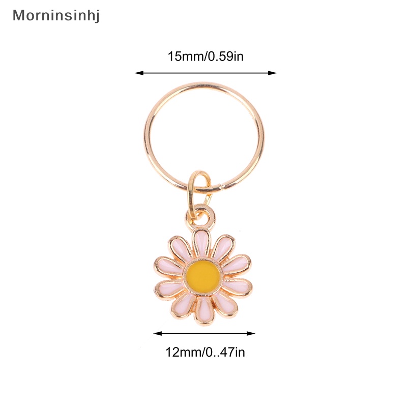 Mornin 5Pcs /set Bunga Daisy Alloy Knitg Stitch Spidol Zinc Alloy Liontin Bunga Multicolor Untuk Knitg Tools Temuan DIY id