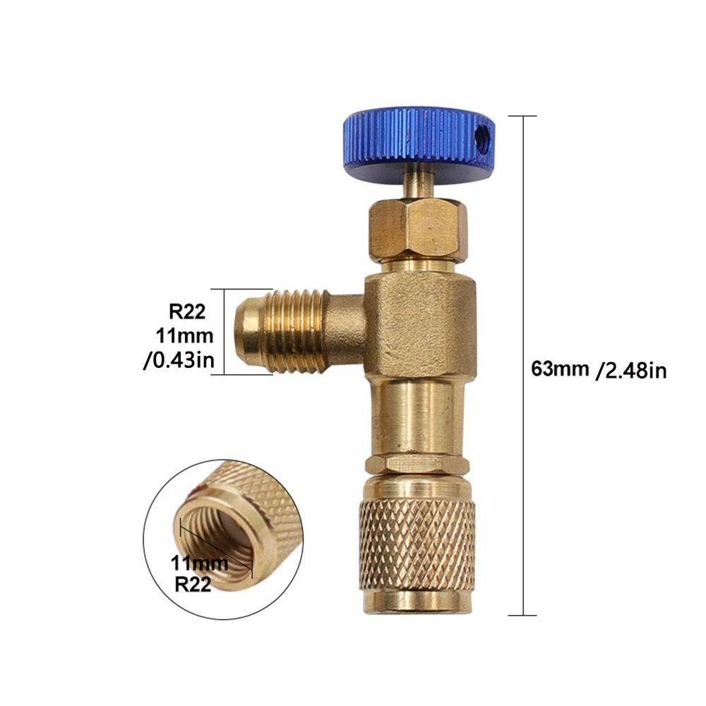 Lanfy Refrigerant Charging Valve Menambah Fluorine R410 Flow Control Antifreeze Air Conditioner Pendingin Ruangan Quick Coupler