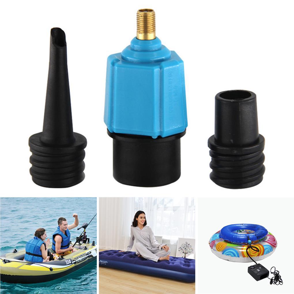 1pc Adaptor Katup Dayung Surfing SUP Dan 2PCS Gas Nozzle Untuk Tiup Kano Dinghies Kolam Tempat Tidur