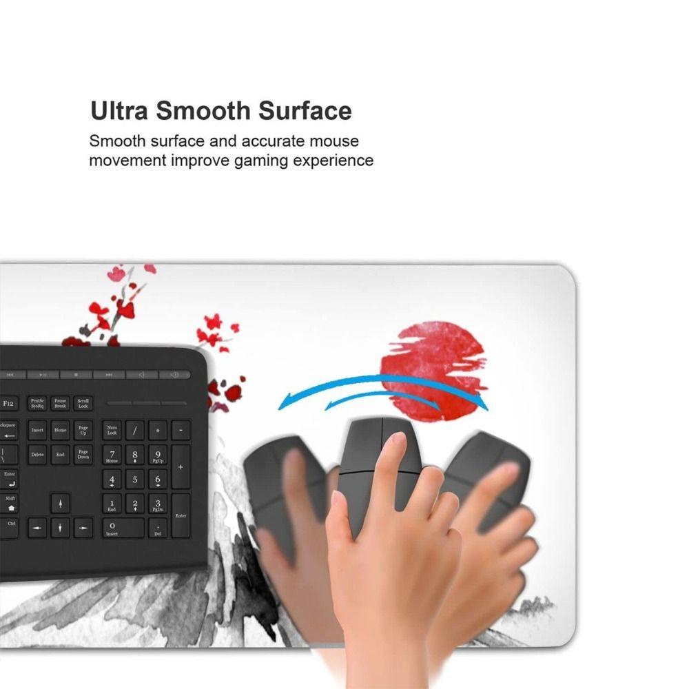 Populer Mouse Pad Kantor Non-Slip Gaming Ink and Wash Desk Pad