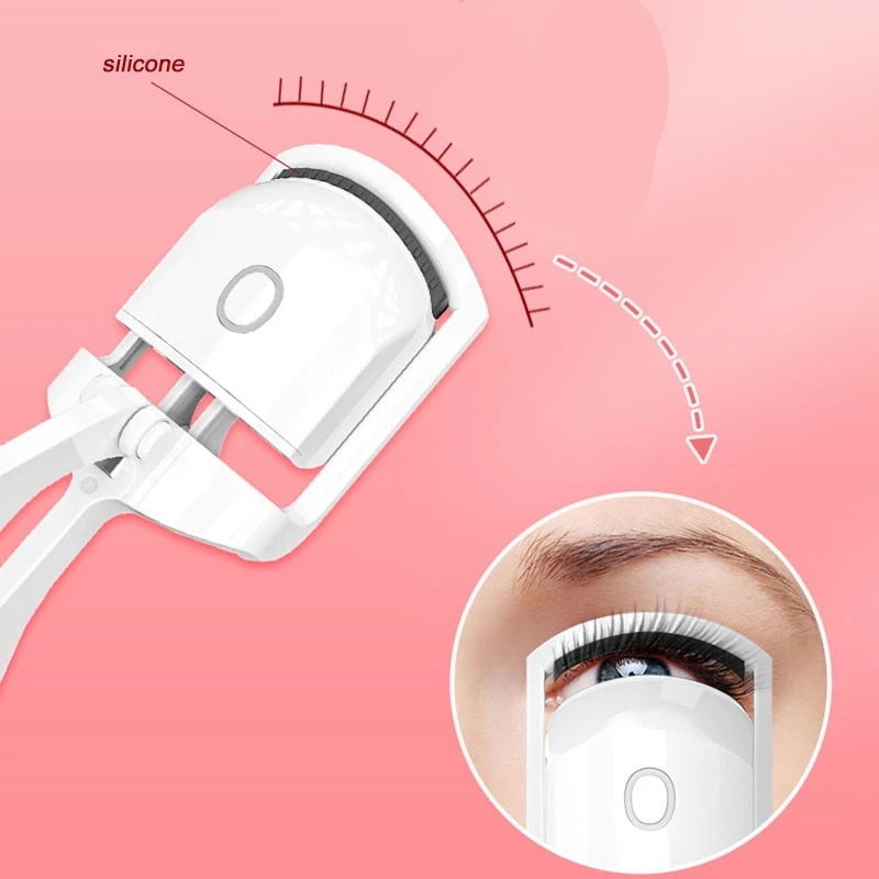 Lasting Circle Eyelashes Makeup Tools/ Penjepit Bulu Mata USB Rechargeable/Penjepit Pengangkat Bulu Mata Dengan Panas Klip Bulu Mata Portable/ Penjepit Bulu Mata Elektrik Profesional/