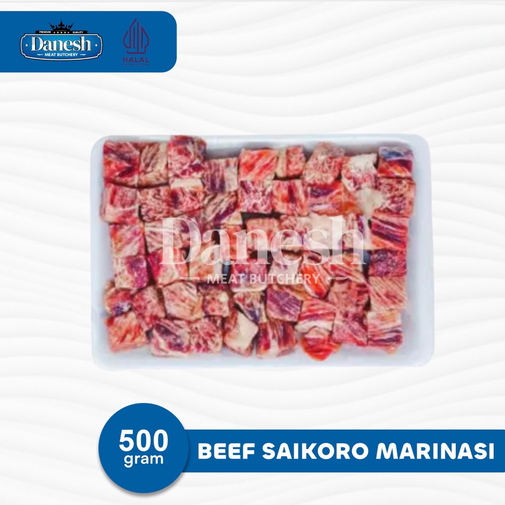 Saikoro Beef Wagyu Marinasi Frozen Food Halal