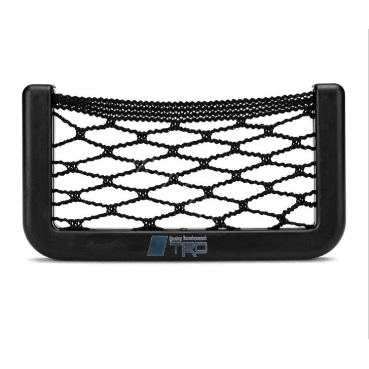 Tas Penyimpanan Jaring Kursi Mobil Toyota High Quality Universal Phone Holder Pocket Untuk GR TRD Veloz Rush Kijiang Innova Yaris Corolla Cross bZ4X RAV4 Agya Razie Syar'I Avanza Vios Fortuner