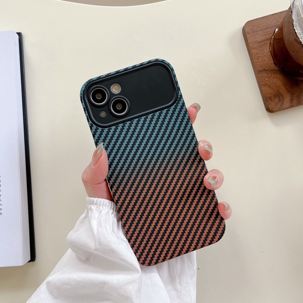 Carbon Fiber Hybrid Anti-Drop Case for iPhone X/XS/XR/XSMAX/11/12/13/14 Pro Max Shockproof Clear Back Cover
