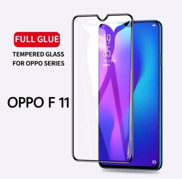 Tempered glass oppo f11 full cover premium Quality full screen