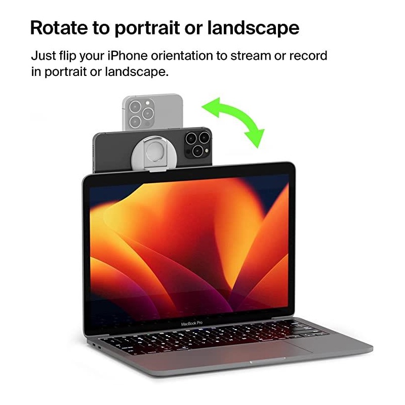 Mount Kamera Continuity Magnetic Mount Kompatibel Dengan Magsafe Untuk Iphone12 13 14 Series MacBook iPhone Webcam Mount