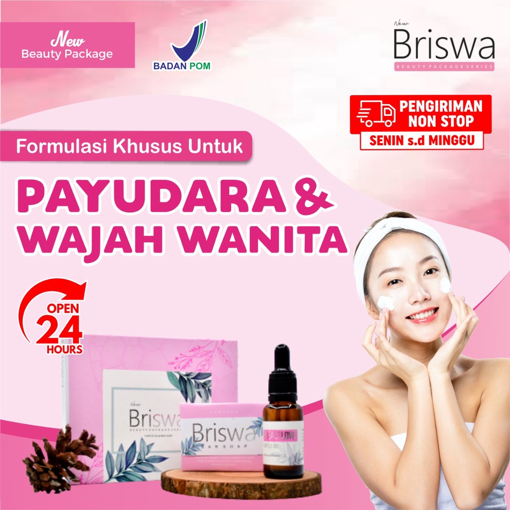 Paket 10 Box New Briswa Beauty Package - Serum Wanita Mengencangkan Payudara, Membesarkan Payudara, 