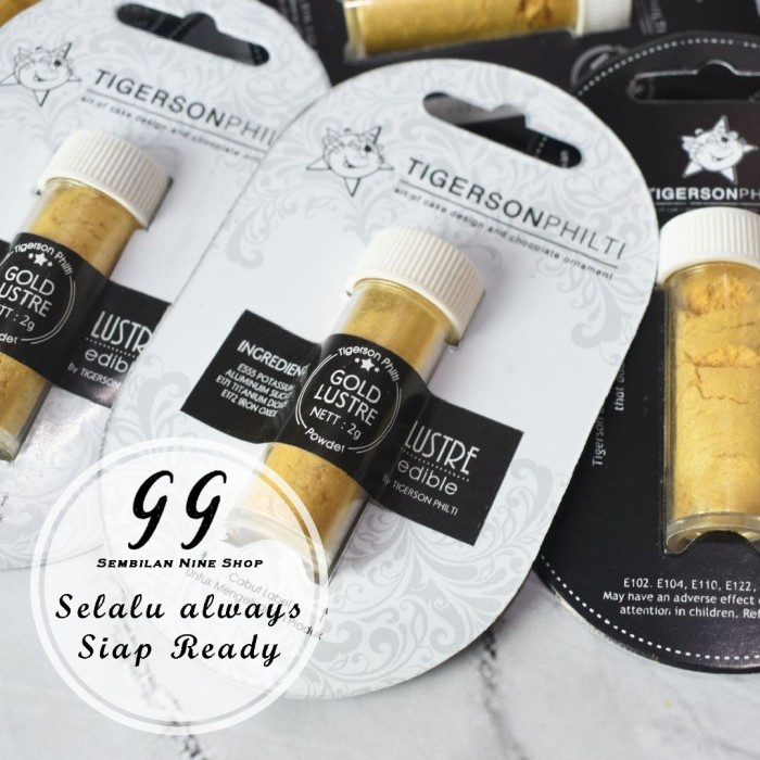 

New Arrival Edible GOLD LUSTRE DUST 2 Gram BUBUK EMAS FOOD GRADE Luster Powder