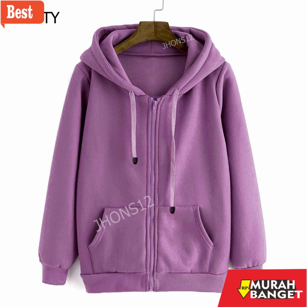 Jaket denim pria terbaru- JAKET HOODIE POLOS ZIPPER CREAM XZR-012AA POLOS JAKET POLOS M L XL XXL PRI