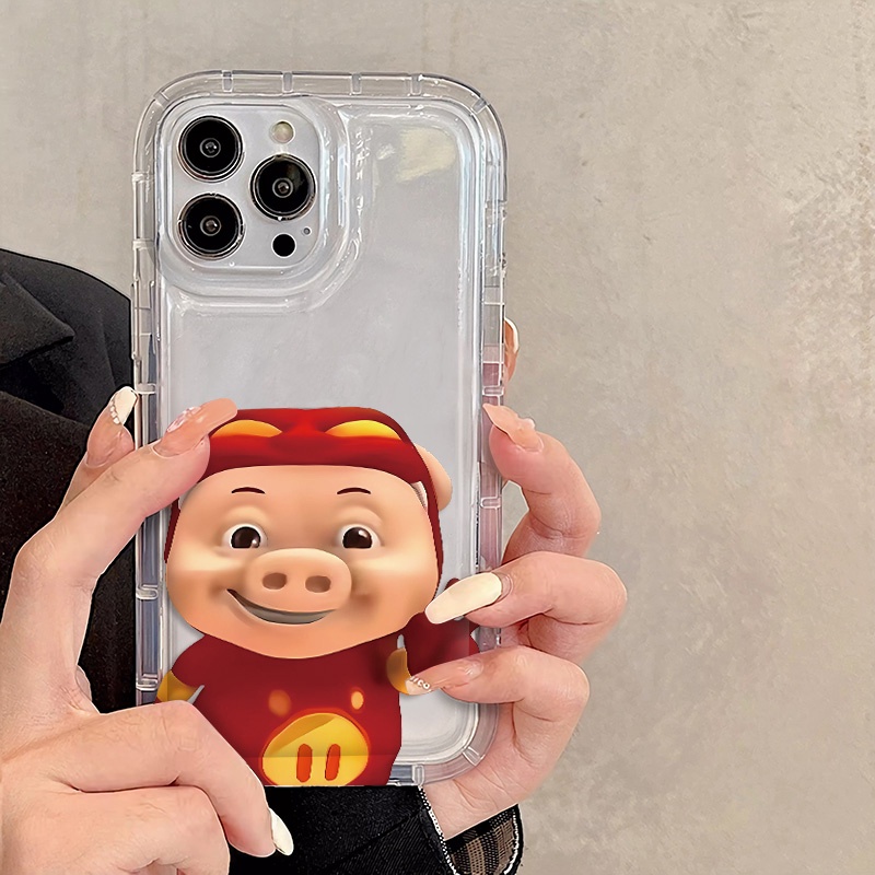 IPHONE Yeah Pigs Soft Phone Case Kompatibel Untuk Iphone14 13 11 12 Pro XS Max X XR 7 +8 Plus Pasangan Casing Silikon TPU Shockproof Cover