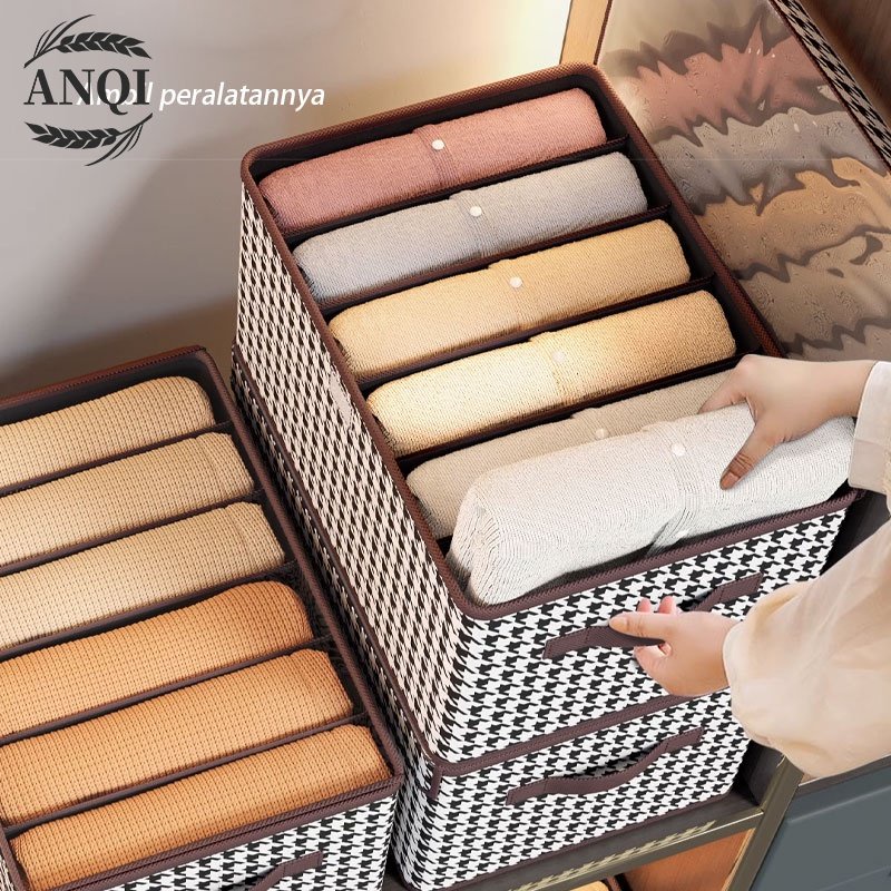 ANQI 1888 kotak penyimpanan pakaian serbaguna / mainan box tahan lembab / storage box baju besar organizer