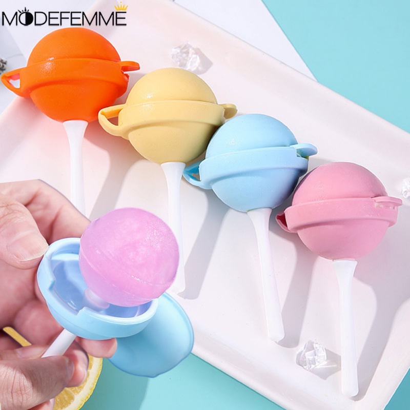 [Fitur] Popsicle Sphere DIY Kotak Dengan Tongkat Musim Panas Jus Batu Pembekuan Cetakan Warna-Warni Lolipop Es Hoki Cetakan Mudah-demoulding Ice Ball DIY Cup