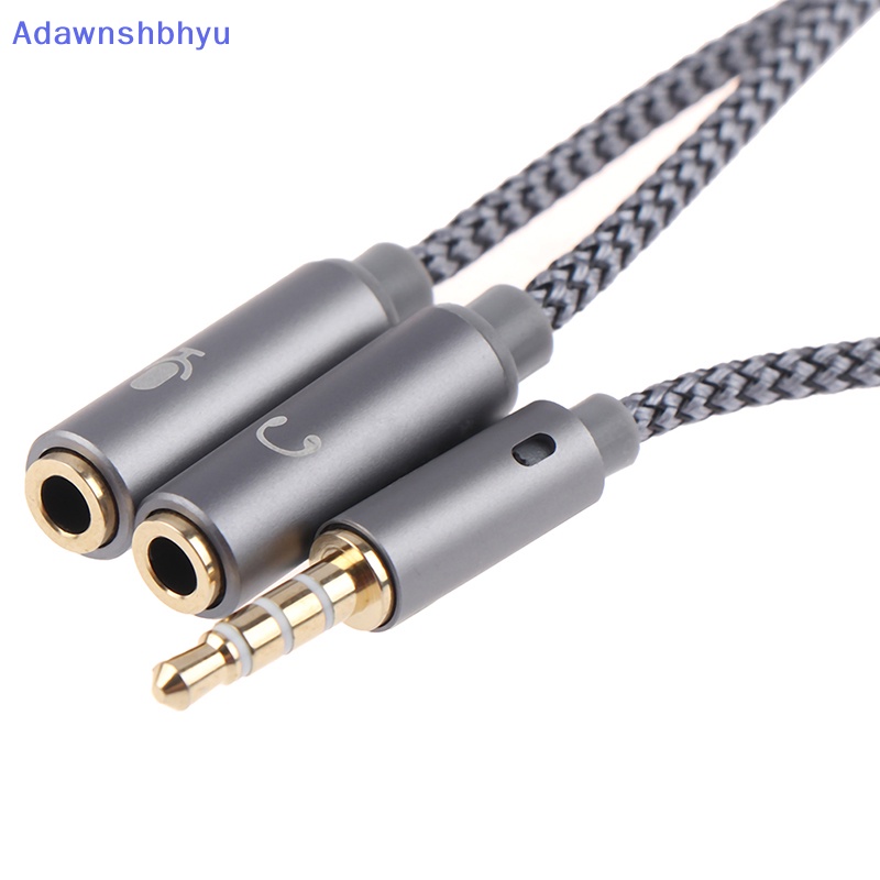 Adhyu Adaptor Earphone Splitter Headphone 3.5mm 1jack Male to 2female Mic Y Splitter ID