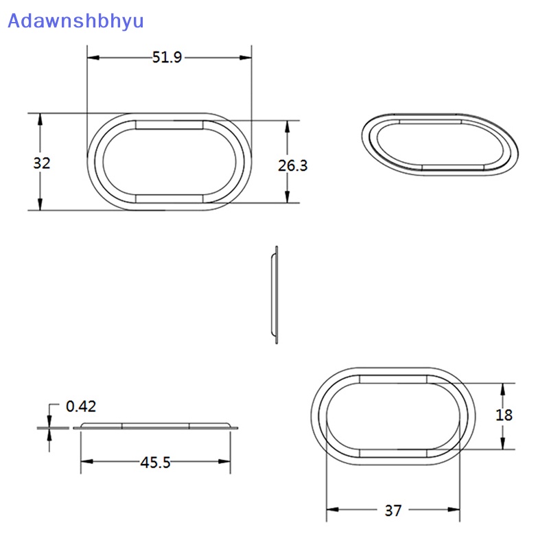 Adhyu Oval Bass Diafragma 5030difer Bass Diafragma Karet Radiator Pasif Bass Getaran Plat Speaker Passive Radiator Bantu Bass5232Diafragma Tanduk Pasif ID