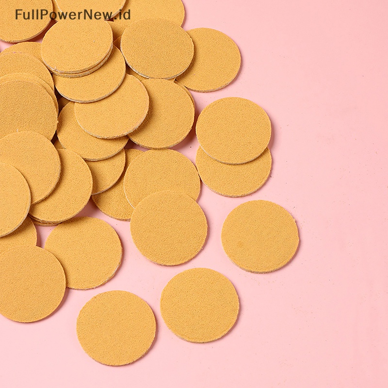 Power 50Pcs Disk Replacement Pad Pink Grit Refill Pads Untuk Alat Pedicure Poles ID