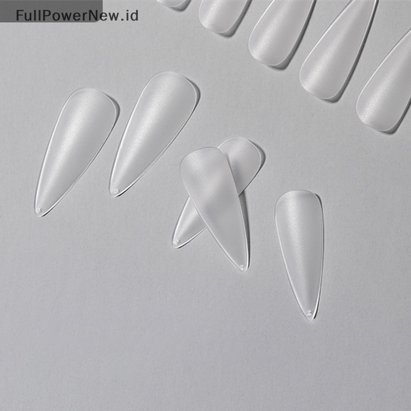 Power 240pcs Full Cover Sculpted Nail Tips Finger Nail Mold Extension Nail Art Set ID