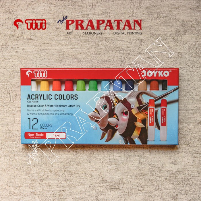 

Acrylic Color / Cat Akrilik Titi 12 warna